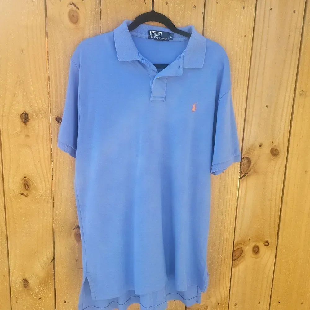 Ralph Lauren Polo, L, Blue, Orange horse